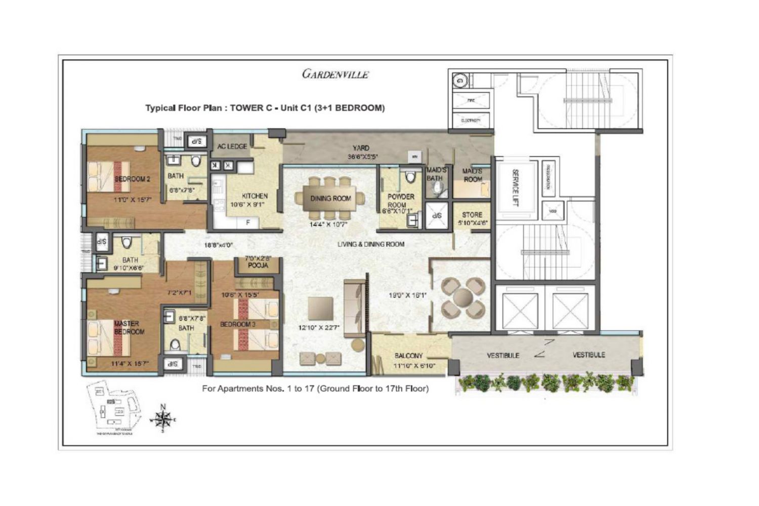 E Residences Chennai Floor Plans5